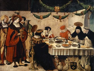 Saint Thomas Aquinas at the Table of King Louis the Saint